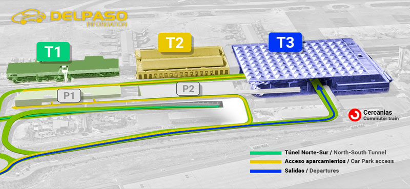 malaga airport map terminal 3